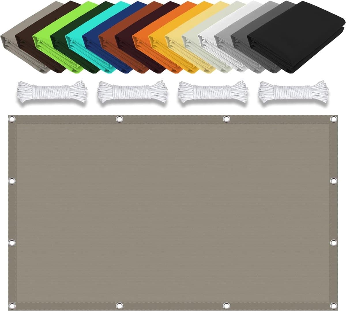 Waterdicht Schaduwdoek - Terras Luifel - Buiten Leven - 98% UV Blokkerend - 170 x 250 cm - Taupe