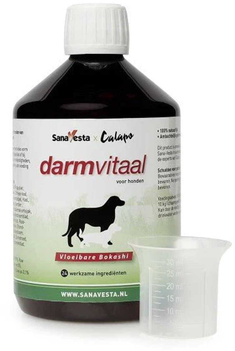 Sana-Vesta X Calapo DarmVitaal – Vloeibare Bokashi voor Honden - darmondersteuning - 500ml