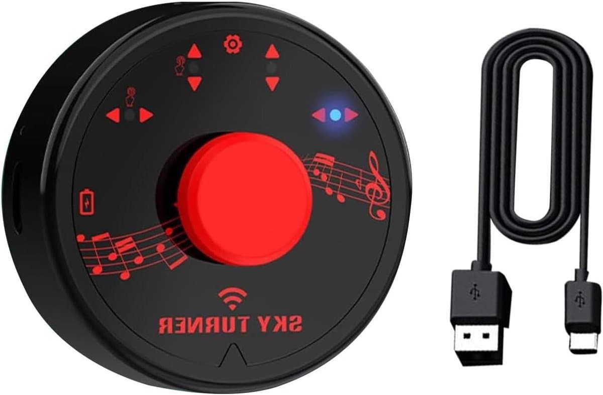 Draadloos Voetpedaal - Controller Afstandsbediening - Handsfree Bediening - Lange Batterijduur - 13 x 9 x 8 cm - Zwart