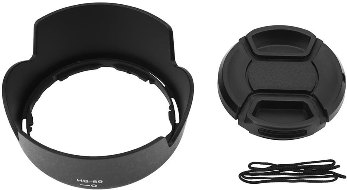 Store_8 - Lens Hood - Bescherming voor camera - Inclusief lensdop - Voorkomt schade - Geschikt voor AF-S DX 18-55mm - D3200 D3300 D5200 D5300