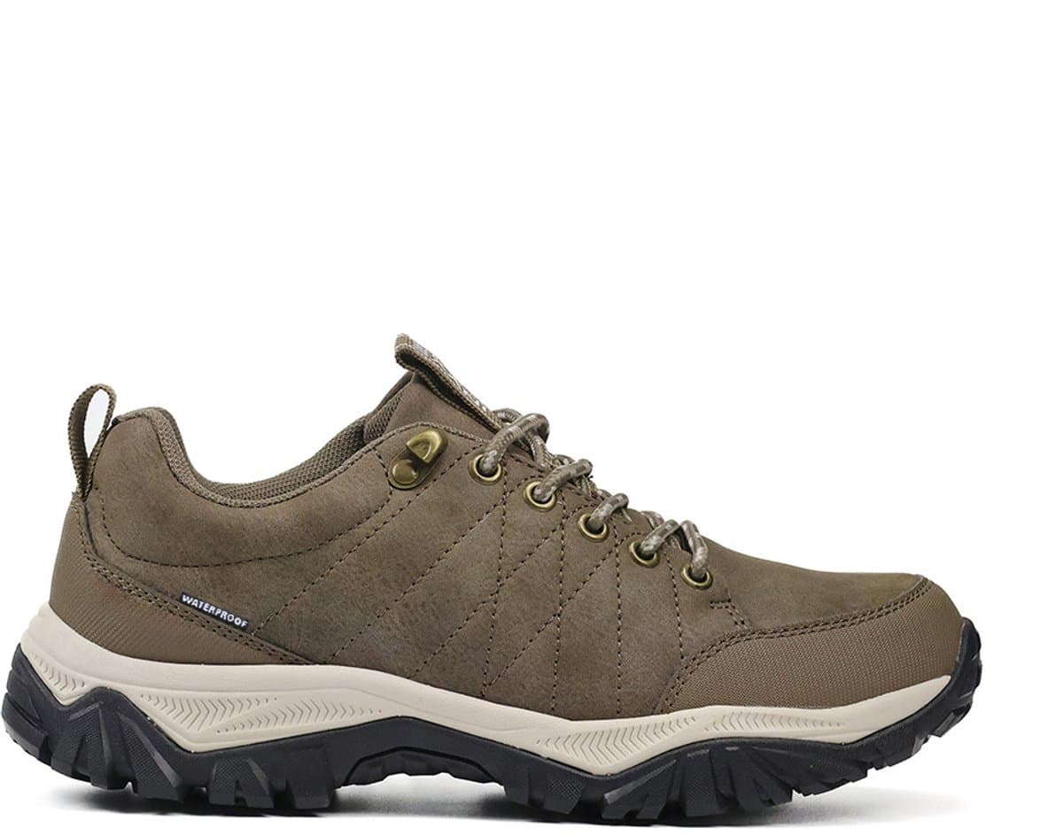 Exani ERMAN - Dames Schoenen - Comfortabele Bruine Veterschoenen voor Dagelijks Gebruik met Stijlvolle Accenten