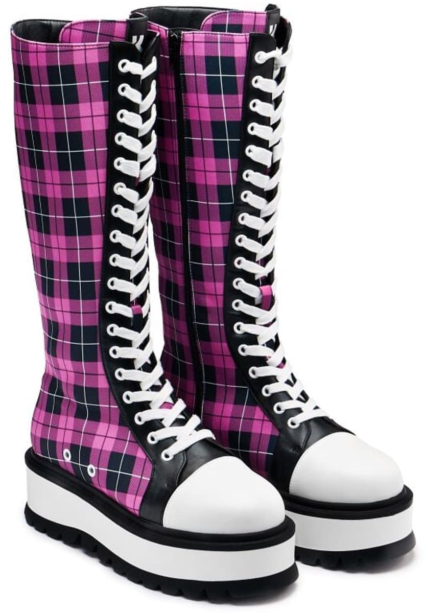 KOI Salvius Safety Pin Military Lace Up Dames Geveterde laarzen - EU36