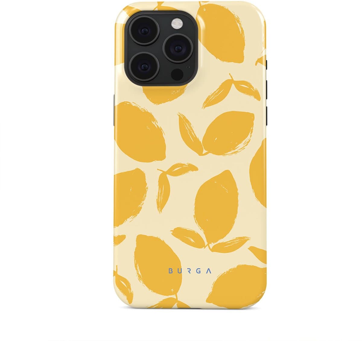 BURGA Telefoonhoesje voor iPhone 15 PRO MAX - MagSafe-compatibel - Schokbestendige Hardcase Hoesje - Lemon Tart