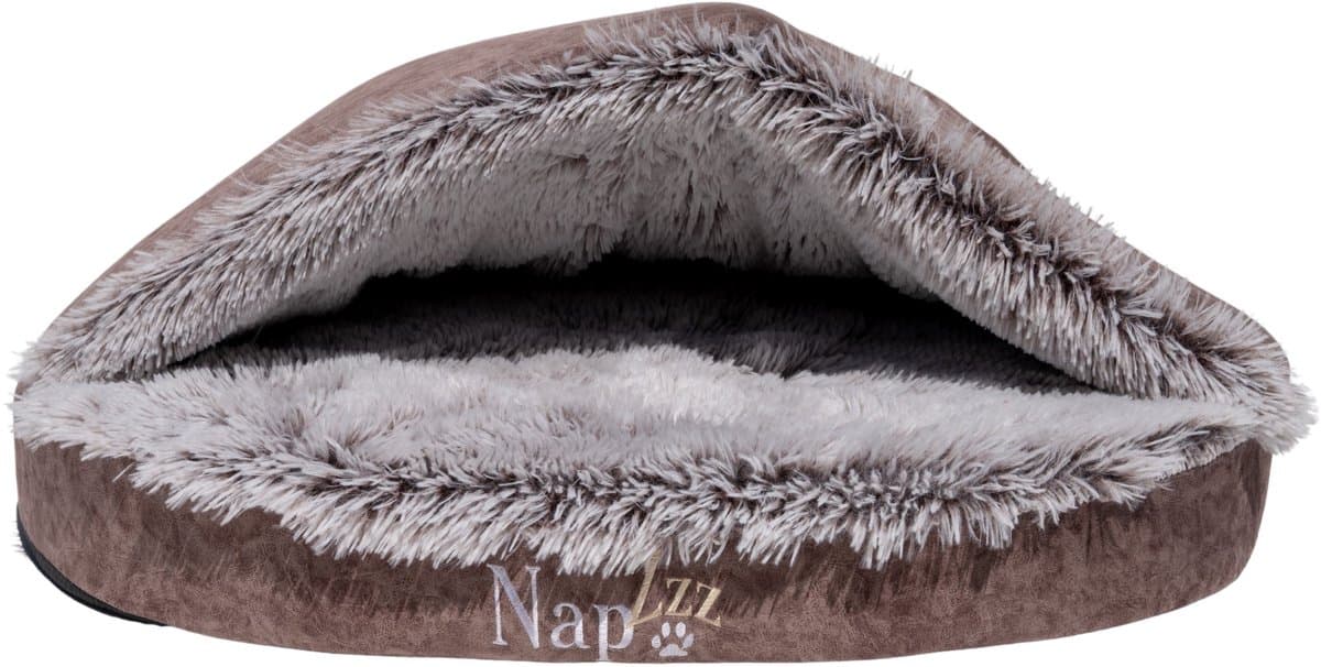 Cuddle Cave Super Soft 100x80xH20 cm Bruin eco leder