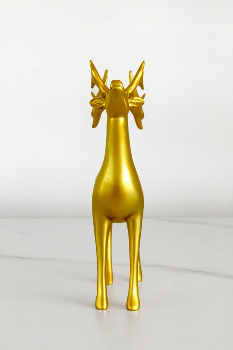 VL HOME ontwerpdecoratie van het hert, gouden polyresin ornament voor huisdecor