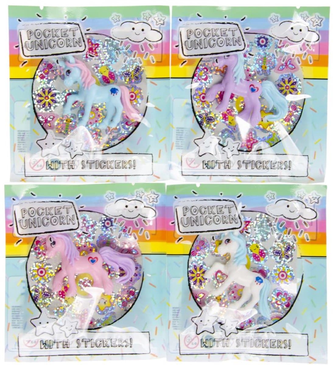 Duckiez Eenhoorn Met stickers In Zakje - 24 stuks