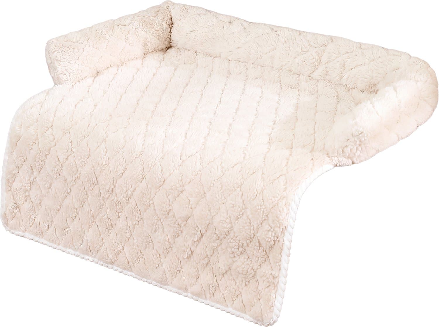 Hondenmand & Hondenkussen 75x75 cm – Bankbeschermer voor Hond & Kat – Antislip – Beige