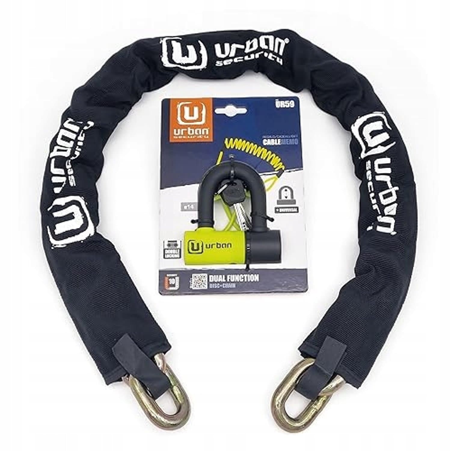 Motorfiets Ketting & U-Slot Beveiliging - Gehard Staal 150cm
