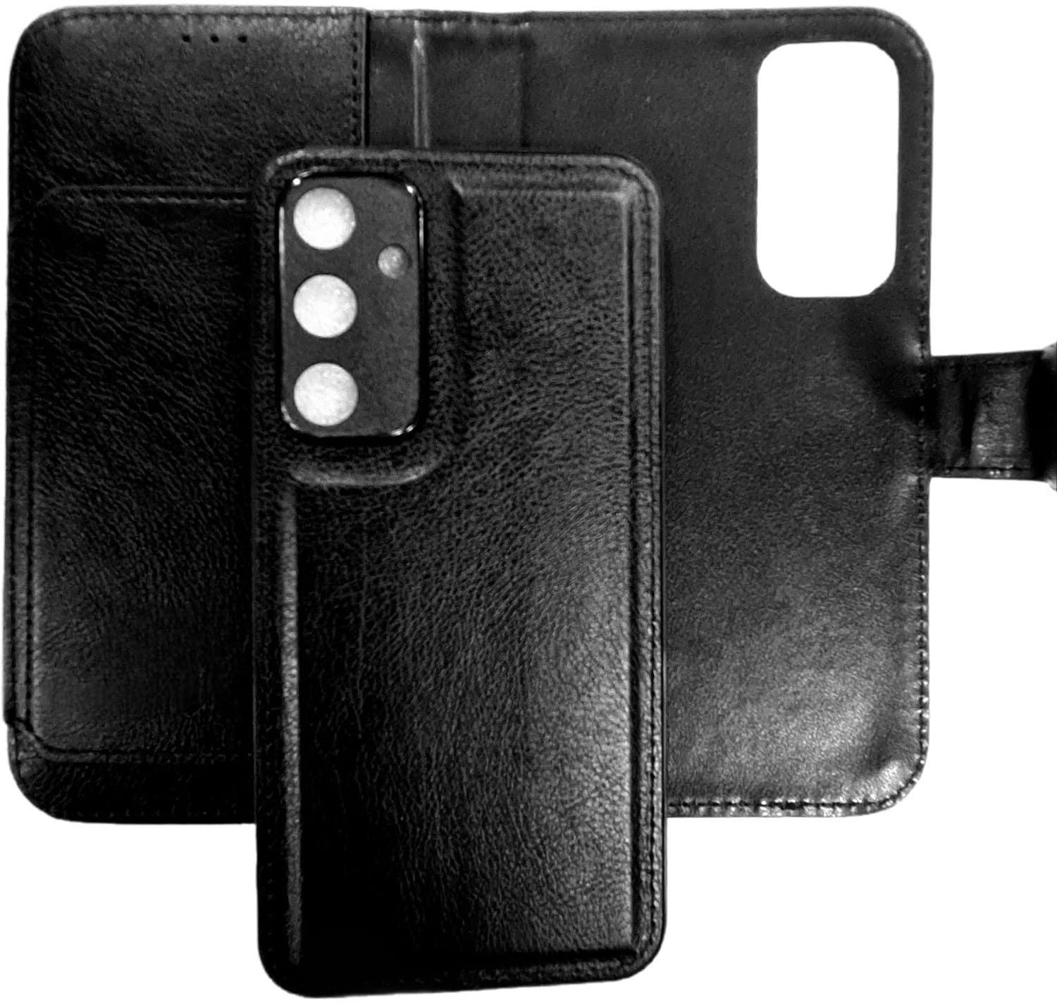 Cityhoesje-Bookcase 2-in-1-Geschikt voor Samsung Galaxy A27-Zwart