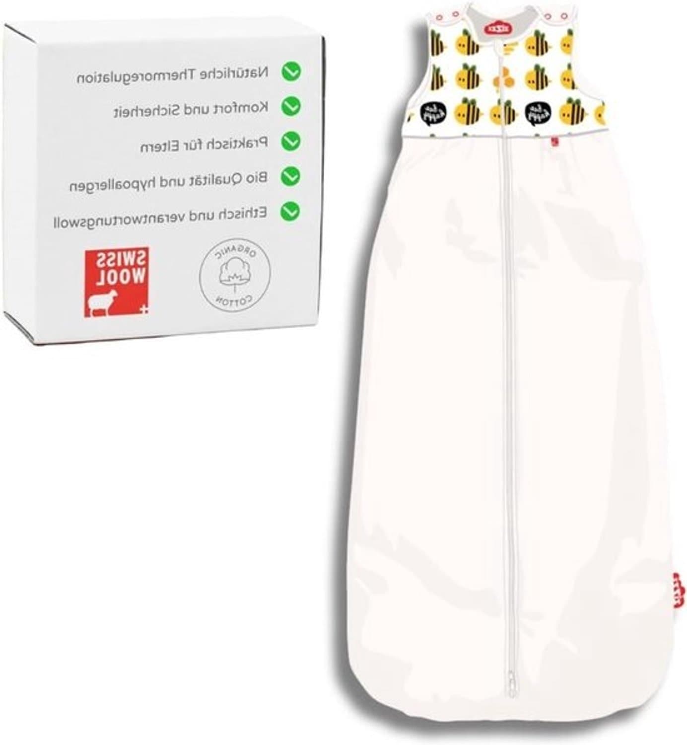 Zomerslaapzak Baby - Trappelzak Peuter - Goede Nachtrust - Ademend Temperatuurregulerend - 110 cm - Bee Happy