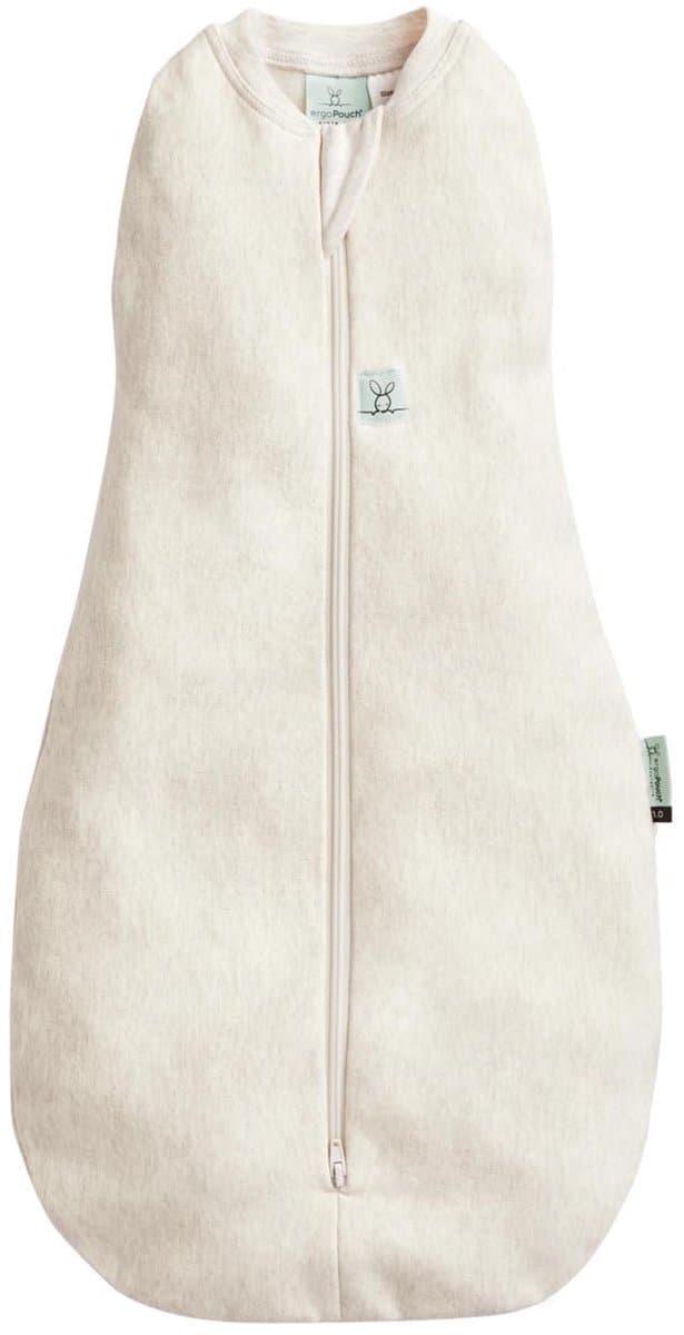 Ergopouch Cocoon inbaker slaapzak - 1,0 Tog - 2-in-1 Slaapzak - Combi Slaapzak Baby + Inbakerslaapzak - Slaapzakken - Slaapzak 70 cm - Slaapzak Baby Newborn - 50 cm - Oatmeal Marle