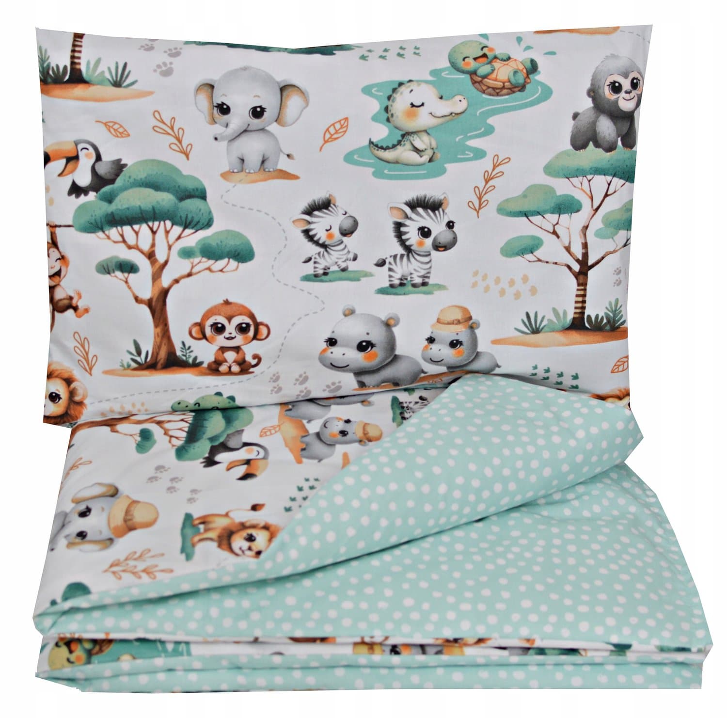 Merkloze Kinderledikant Dekbedovertrek Set 135x100cm Katoen