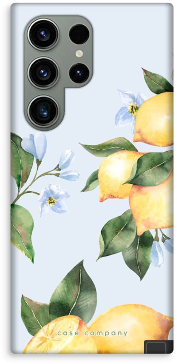 Case Company® - Hoesje geschikt voor Samsung Galaxy S23 Ultra hoesje - Orchard Sun - Tough Case - Maximale Bescherming alle Kanten en Schermrand