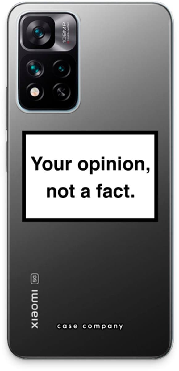 Case Company® - Hoesje geschikt voor Xiaomi 11i Hypercharge hoesje - Your opinion - Soft Cover Telefoonhoesje - Bescherming aan alle Kanten en Schermrand