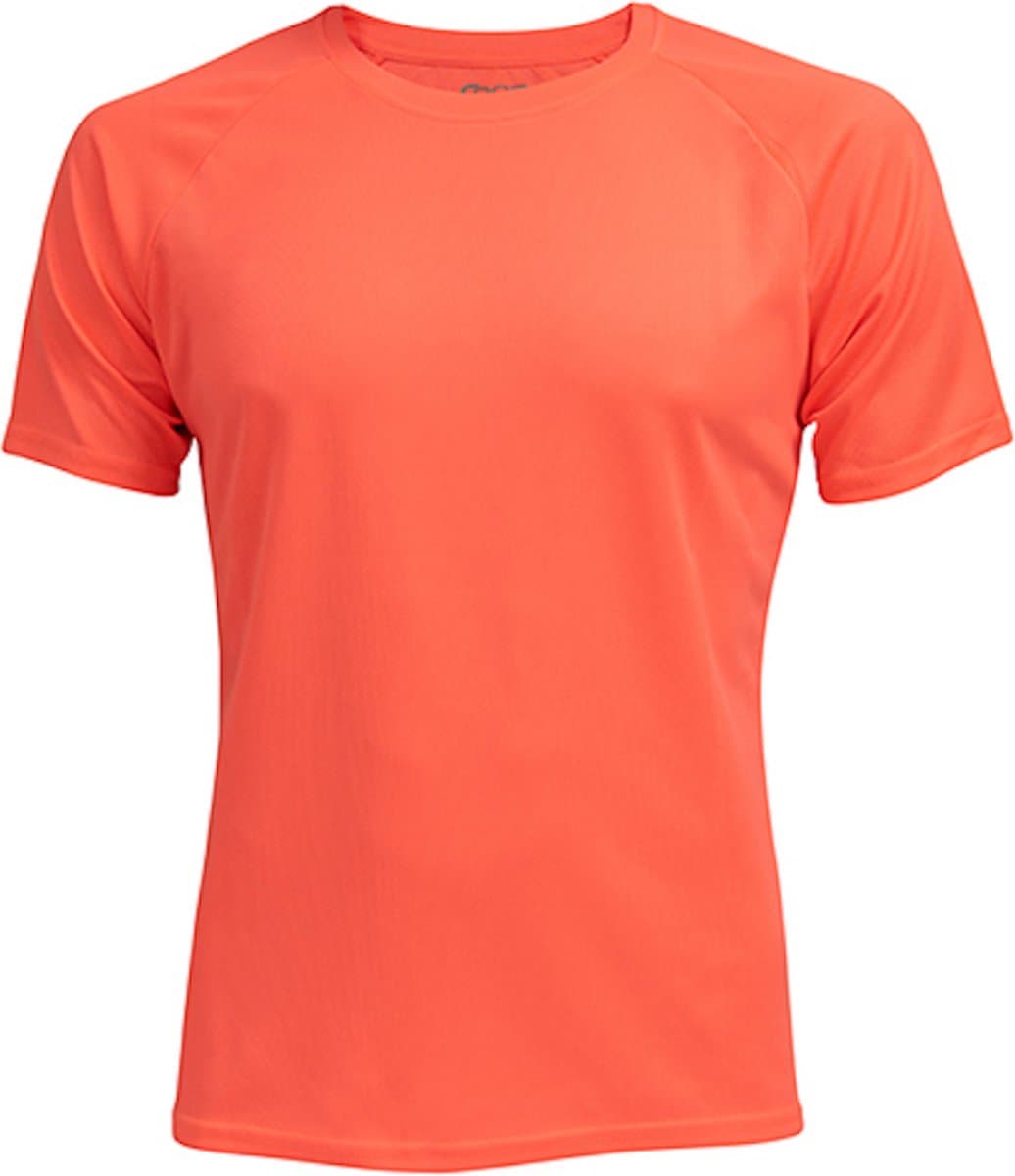 Herensportshirt 'Tech Tee' met korte mouwen Neon Peach - L