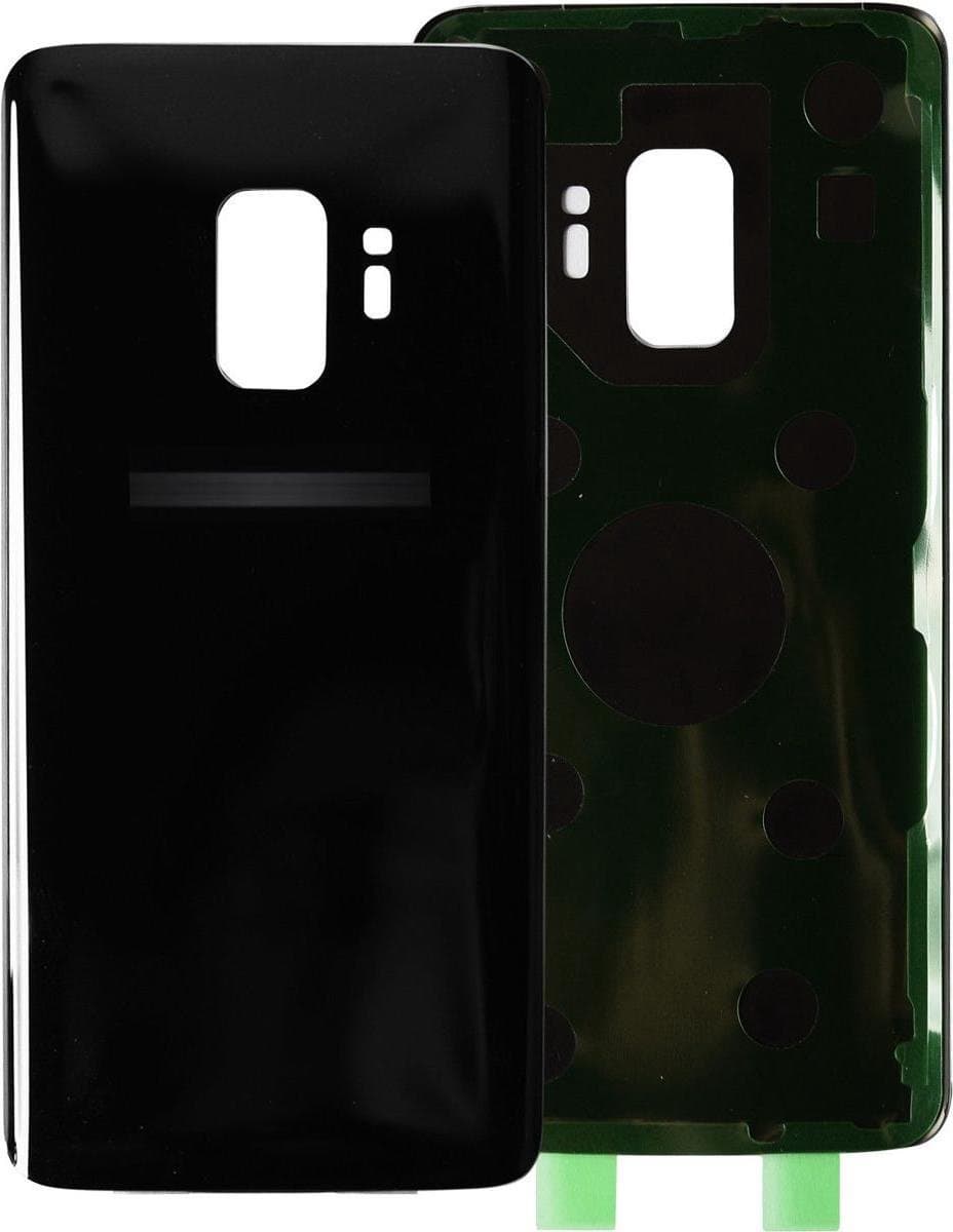 Voor Samsung Galaxy S9 Plus achterkant glas deksel batterij cover – Zwart