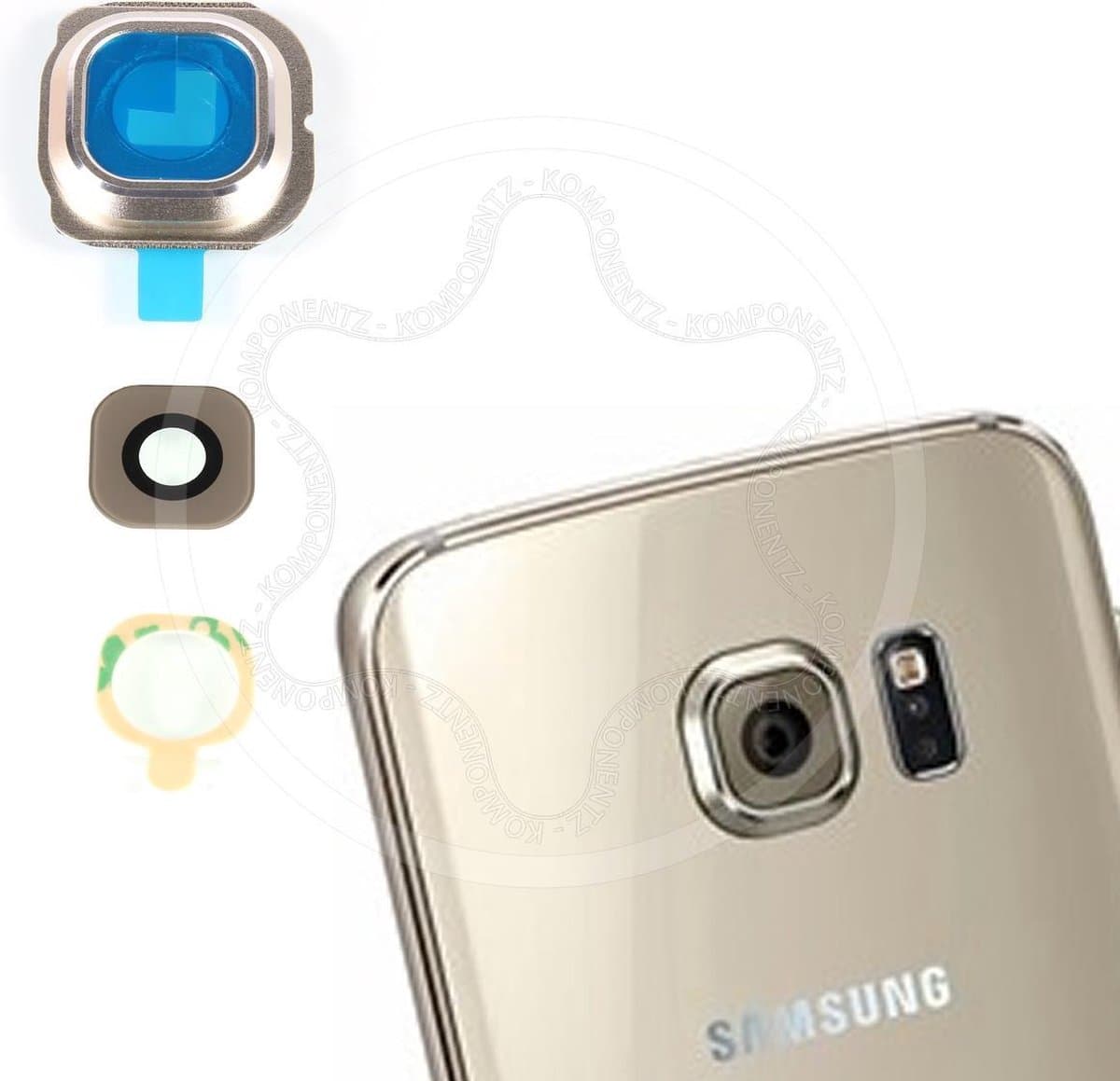 Samsung Galaxy S6 Edge Camera Lens Cover Goud inclusief lens