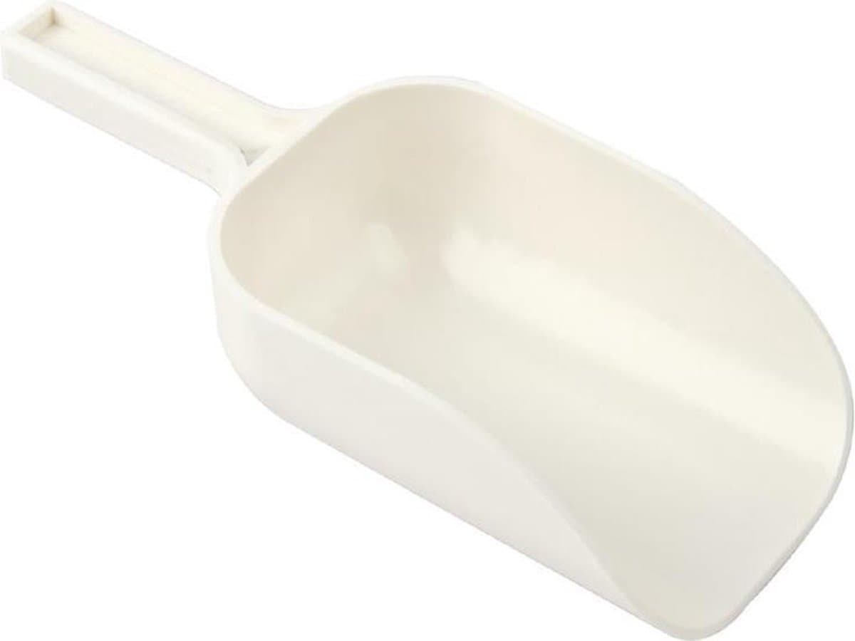 ijsblokjes schep / ijsschep - Wit - Polar - 150mm x 64mm - Kunststof - Universeel gebruik