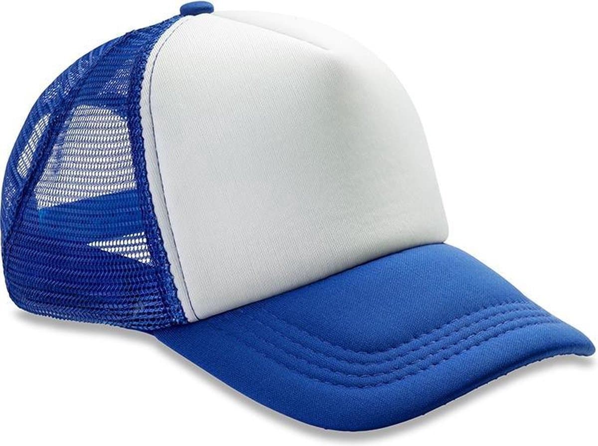 Finnacle - Ontdek de ultieme zomerse stijl met 8x Super Truckers Cap - Blauw/wit