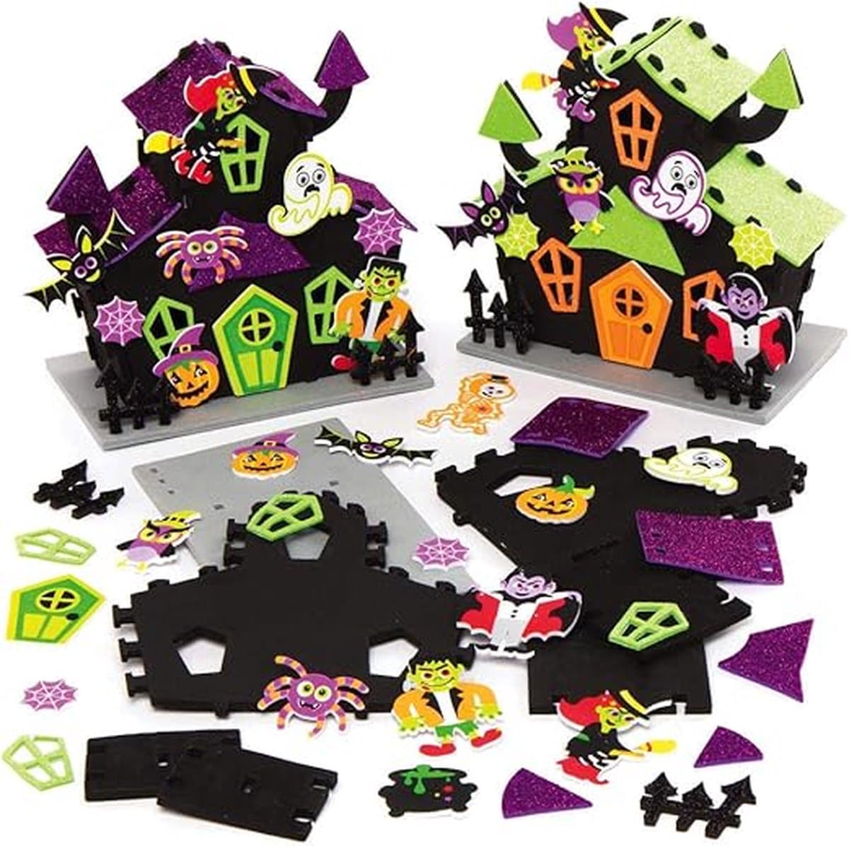 Equivera Halloween Decoratie - Halloween Versiering - Horror Versiering - voor Binnen en Buiten - Spin, Heks, Skelet, Pompoen en Spoken - 2024