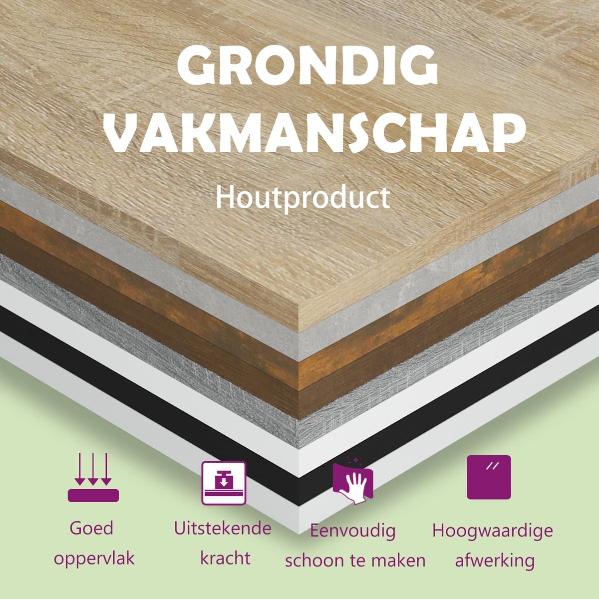 vidaXL Dressoir - Dressoirs - Kast - Opbergkast - Dressoir 102x33x75 cm bewerkt hout gerookt eikenkleurig