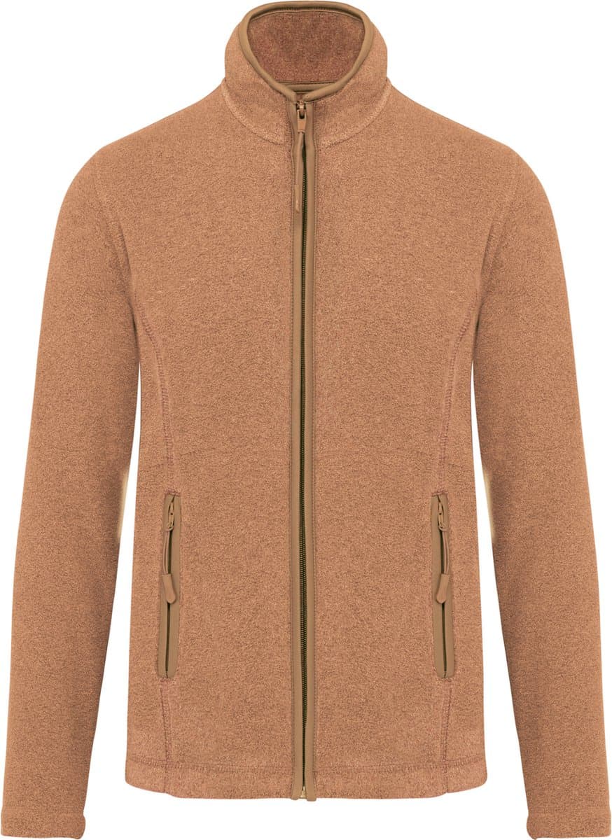 Kariban Microfleece met rits dames K907 - Camel Heather - XL