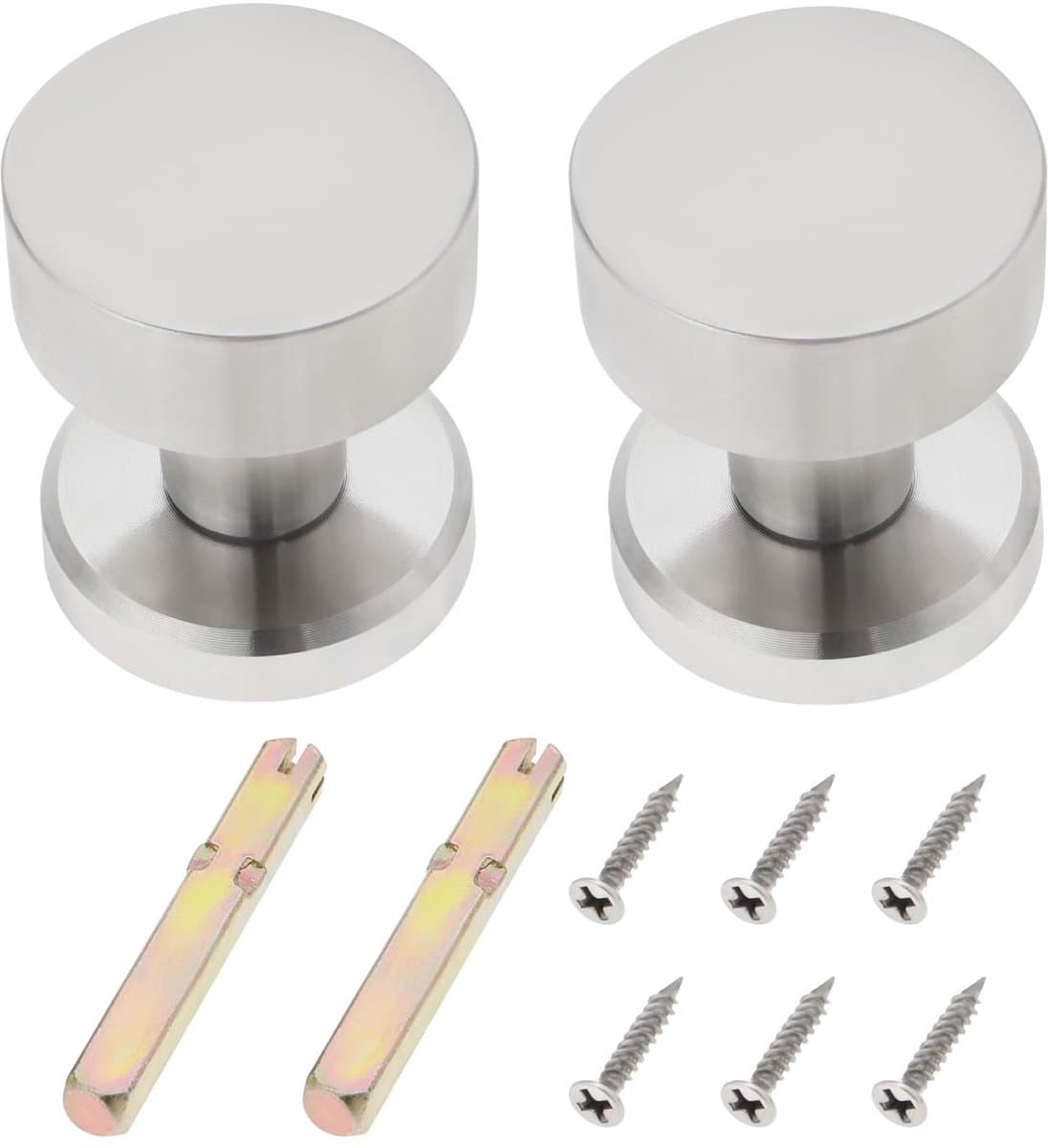 Dailygoods- Deurklink Draaibaar - 2 Sets - Roestvrij Staal - Handgreep - Verborgen Slot - 8mm Lock Cilinder - Duurzaam Design - Deurgreep