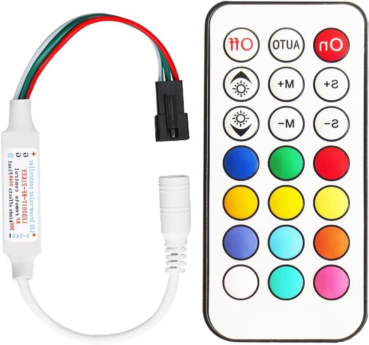 LED Controller - Afstandsbediening Verlichting - Sfeerverlichting Creëren - 366 Effecten - 5-24V - Multicolor
