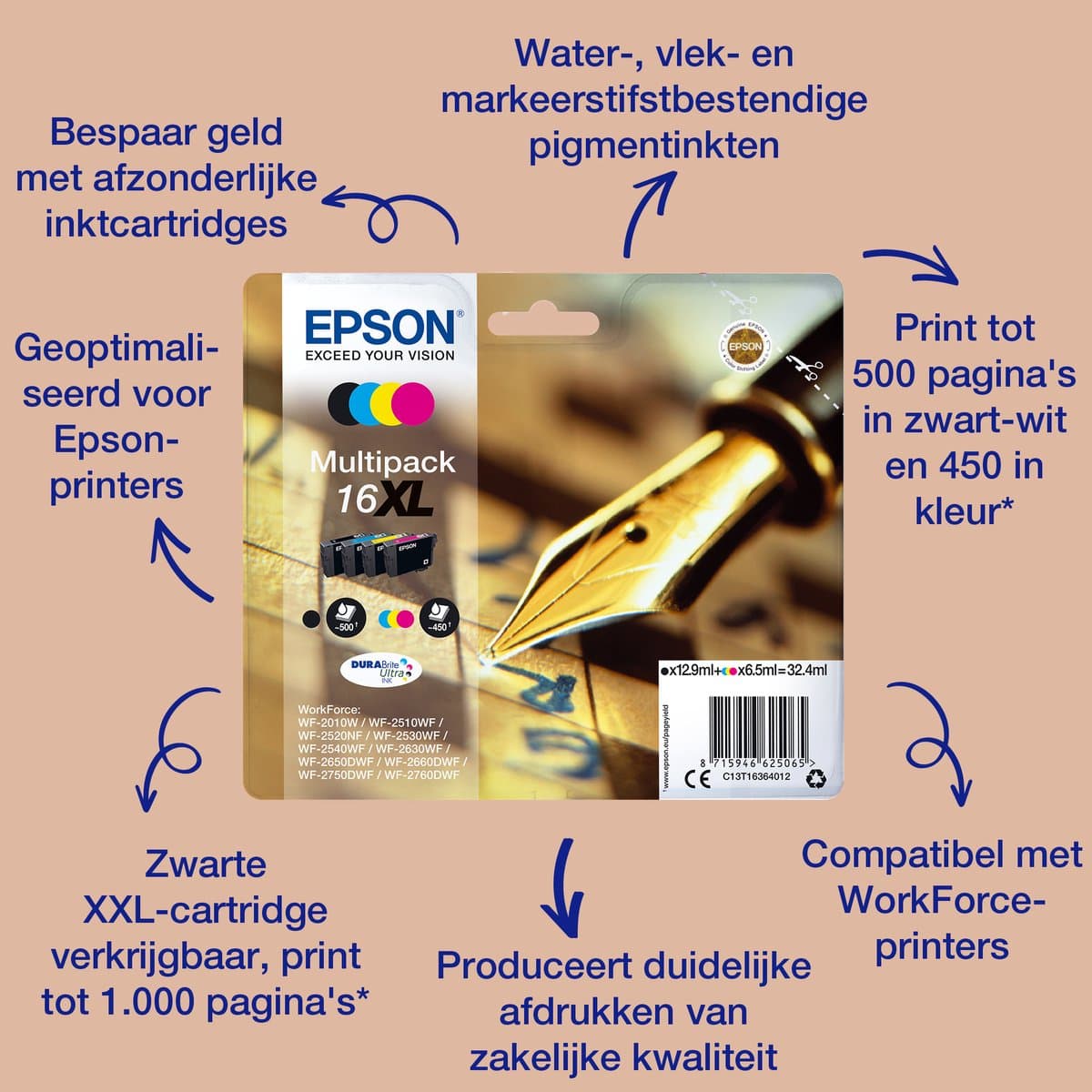 Epson pen en kruiswoordreeks 16-meerpaks