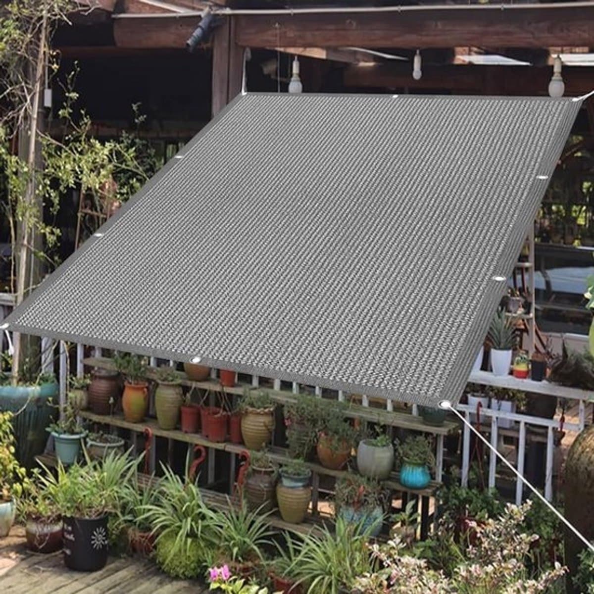 UV-Bestendig Schaduwdoek 80x180 cm Lichtgrijs - Zonwering voor Tuin, Pergola en Kas
