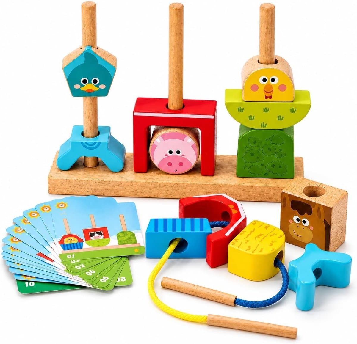 hahaland Farm stapel- en combinatiespeelgoed