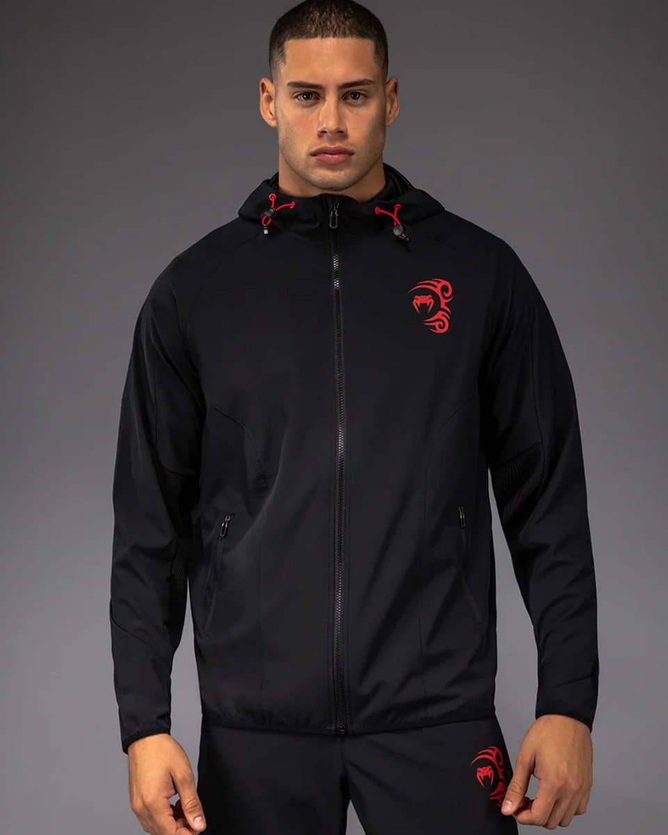Venum x Mike Tyson Tiger Track Jacket Diepzwart Intens Rood - M