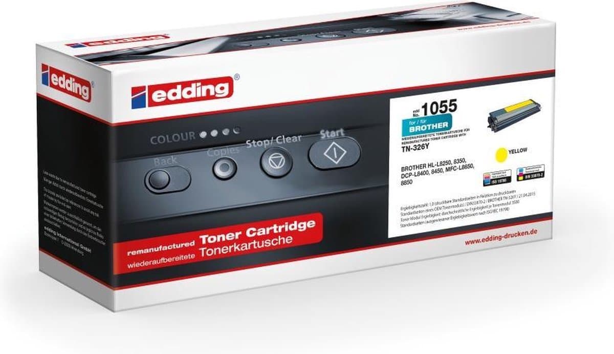 Edding Toner Compatibel Geel 3500 bladzijden EDD-1055 Brother TN-326Y 18-1055