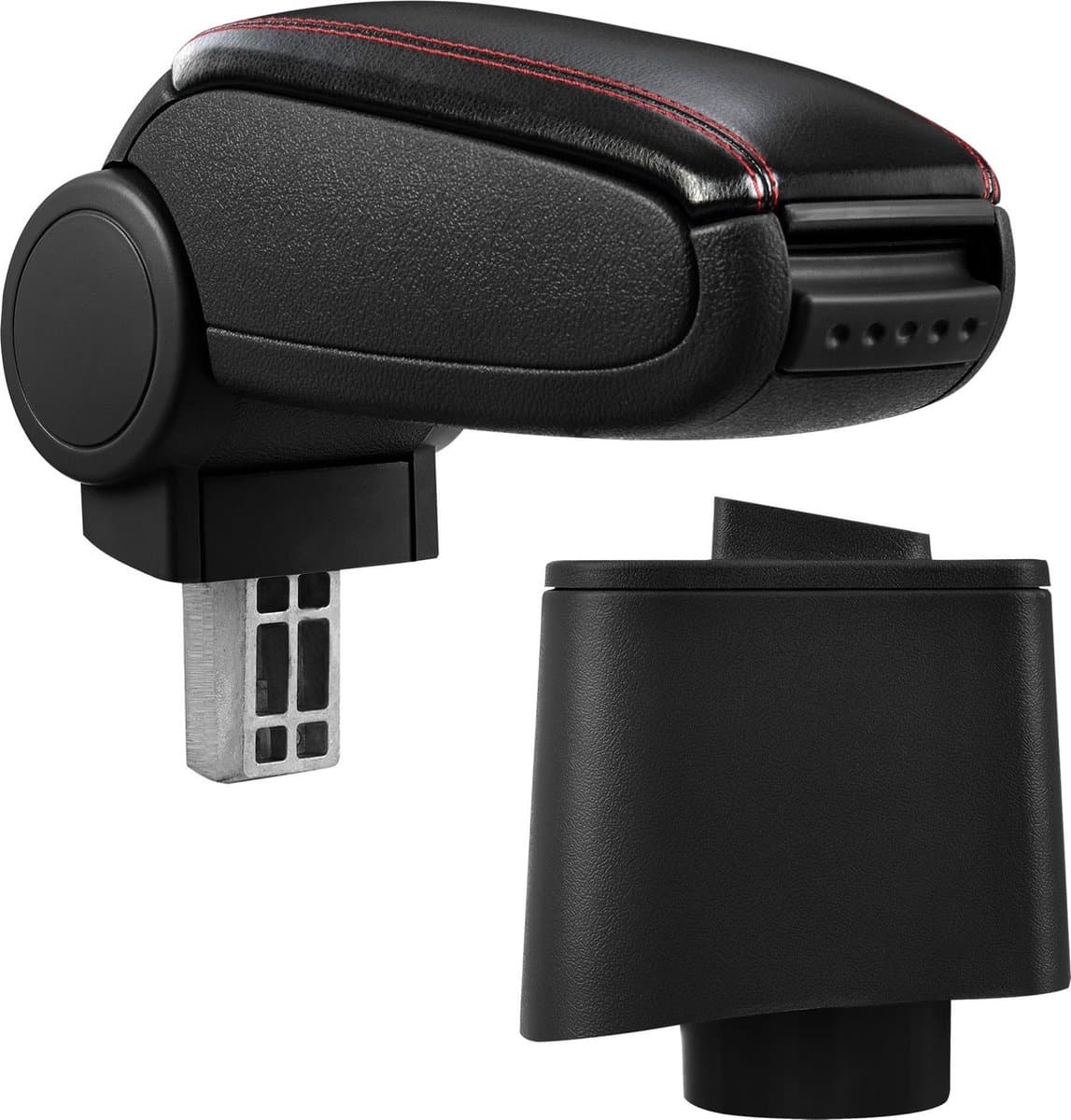 Armsteun VW Polo V 6R vf 2009 kunstleer zwart rood stiksel