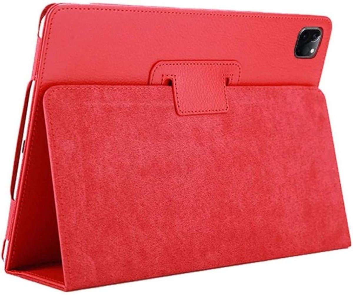 Lunso - Stand flip sleepcover hoes - Geschikt voor iPad Pro 11 inch (2020) - Rood