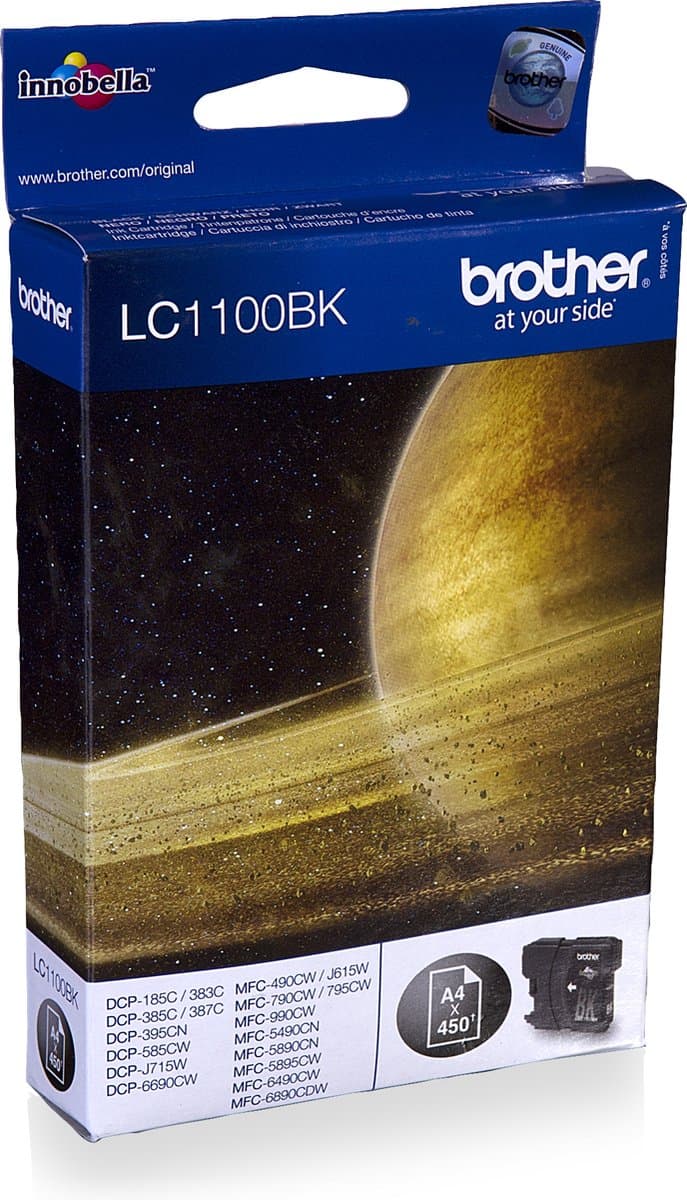 Brother LC1100BK inktcartridge 1 stuk origineel zwart
