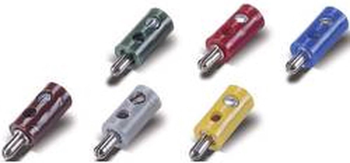 Modelspoor stekker 2.6 mm 100 stuk(s) Met dwarsgat Geel