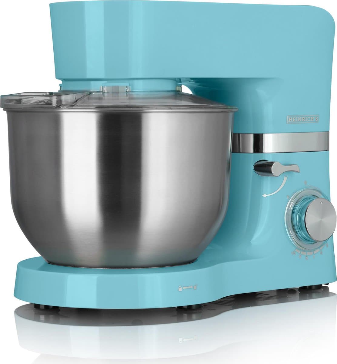 Heinrich´s HKM 6278 - keukenmachine - 1300 Watt - XL - blauw.