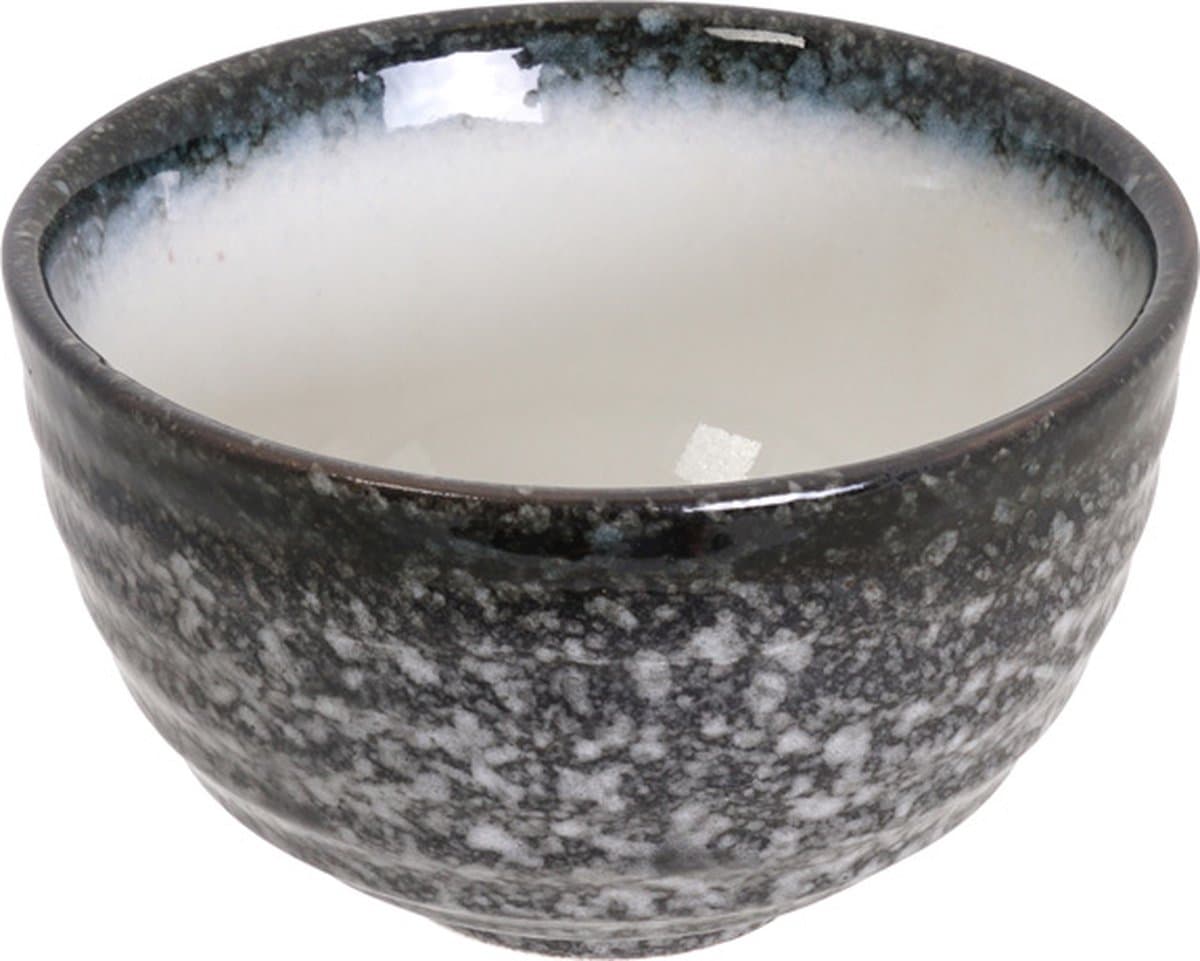 Tokyo Design Studio - Grijs/Witte Kom - Tajimi - 11 x 6.5cm 350ml