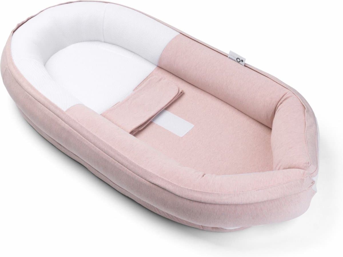 Doomoo Cocoon - Babynestje - Organisch Katoen - 74 x 46 cm - Chiné Pink