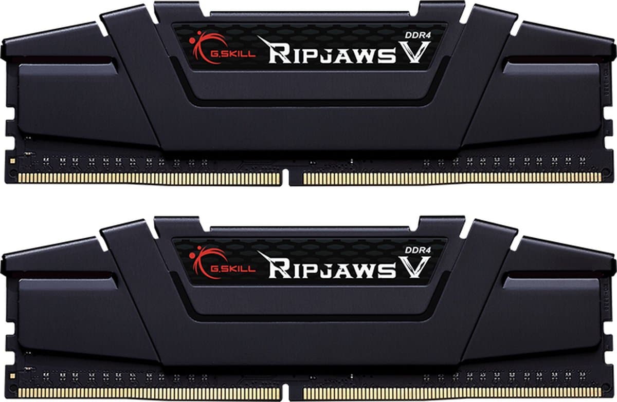 G.Skill Ripjaws V F4-3200C16D-16GVKB - Geheugen - DDR4 - 16 GB: 2 x 8 GB - 288-PIN - 4000 MHz - CL18 - 1.35 V - niet-gebufferd - zwart