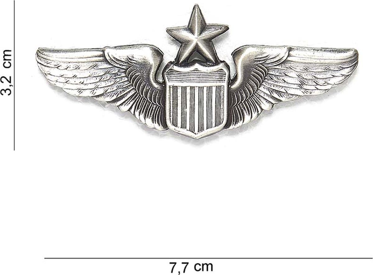 Embleem metaal Wing senior pilot pin