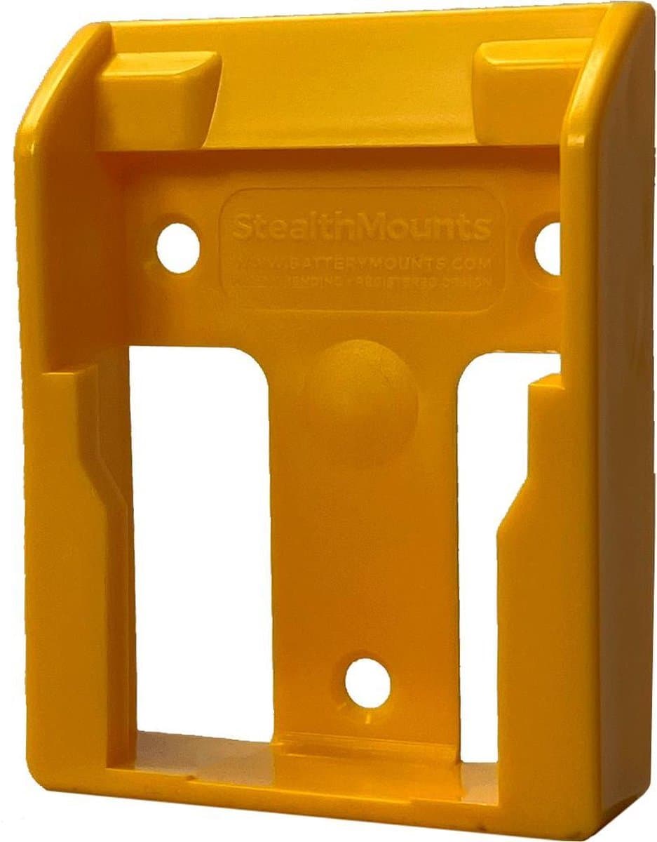 StealthMounts BM-DW20-YLW-6 Accuhouder voor DeWALT XR & Flexvolt - Geel - 6-pack