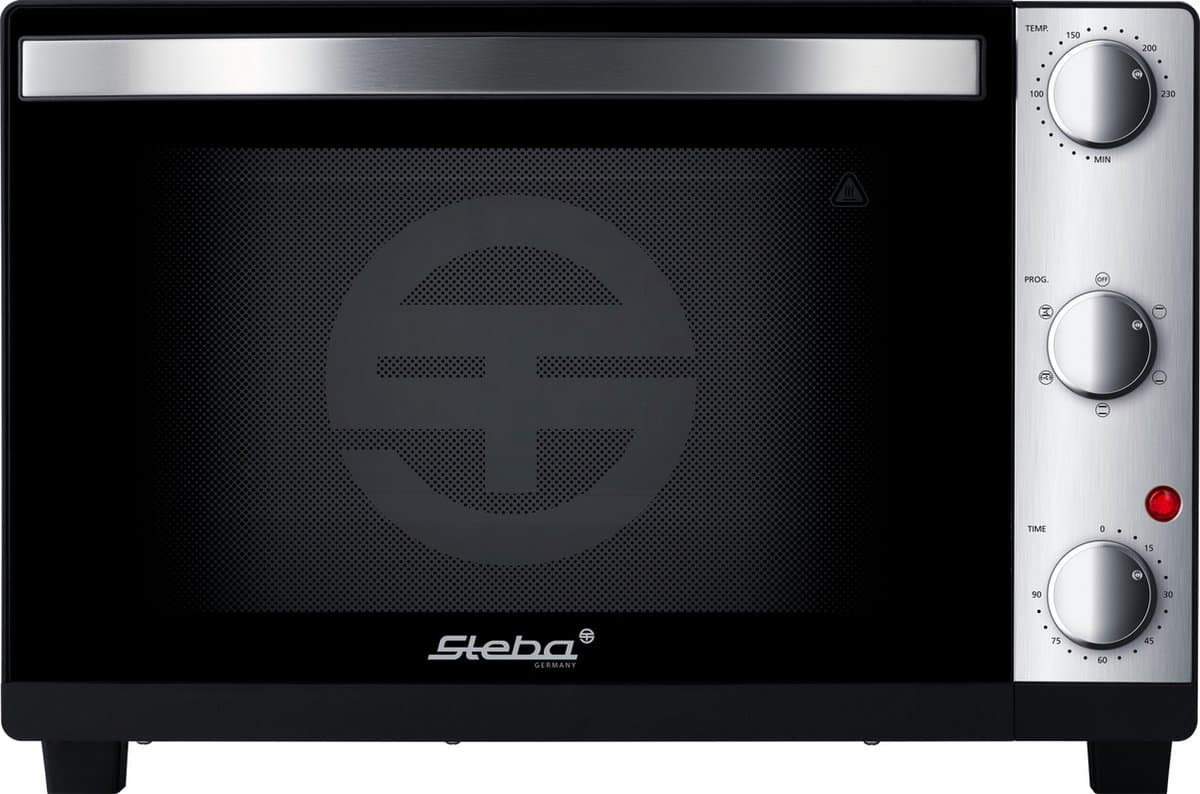 Steba KB324 Steel deluxe - vrijstaande grill bakoven met Draaispit - 24L - 1500 Watt - PFAS vrij - RVS/Zwart