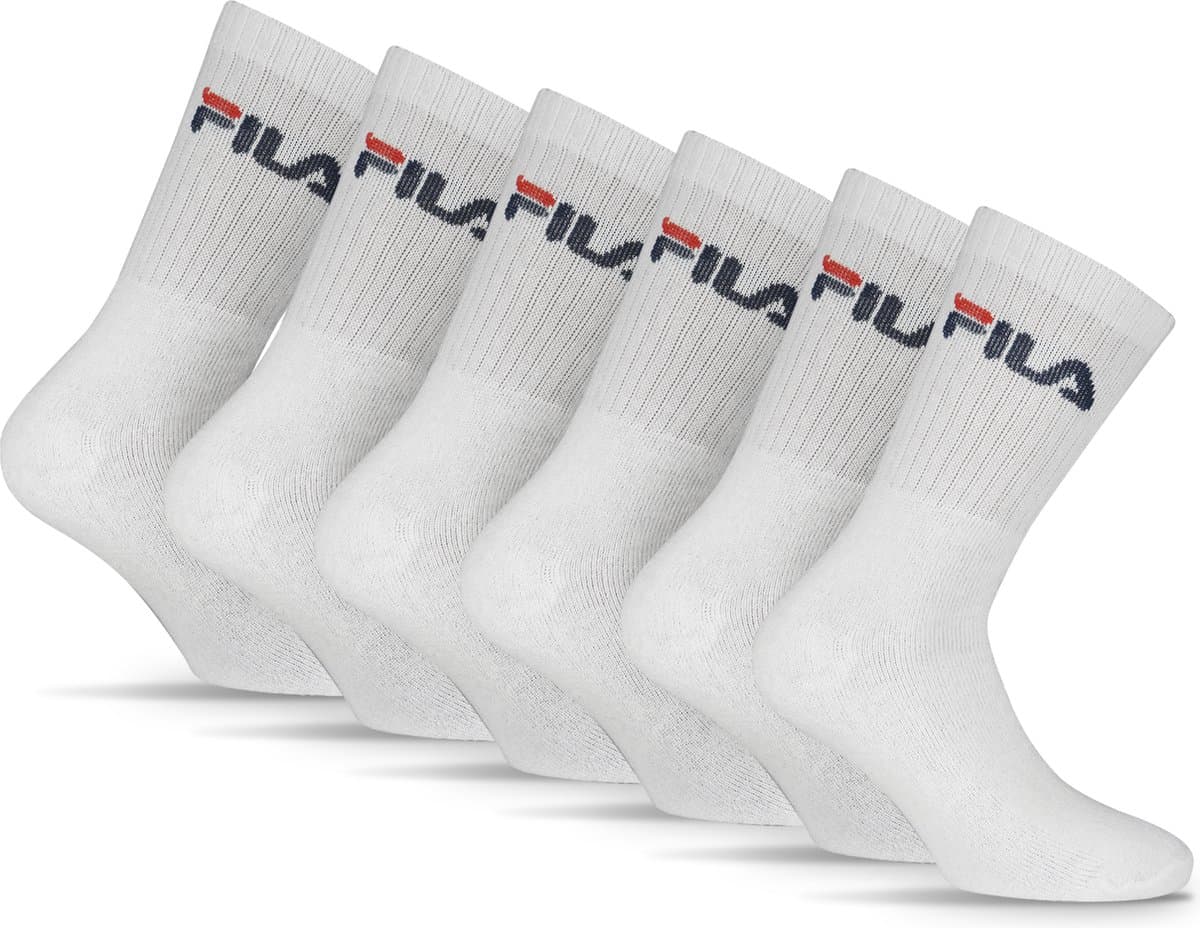 FILA Tennis- & Sportsokken - Maat 43/46 - 6 Pack - Wit