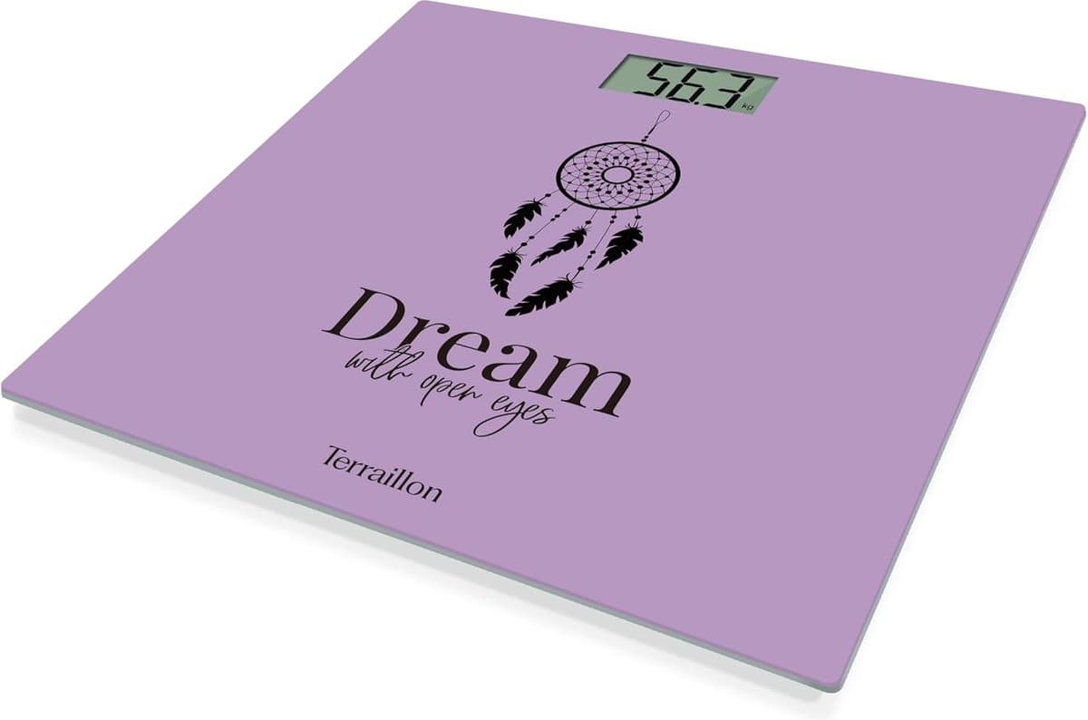 Terraillon One Pastel Dream Personenweegschaal - Compact, Ultradun en Stijlvol