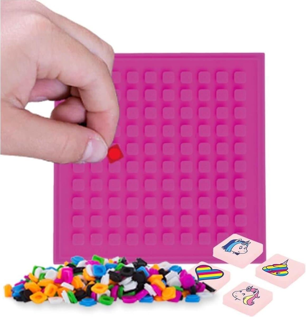 Pixie vierkante basisplaat Fuchsia