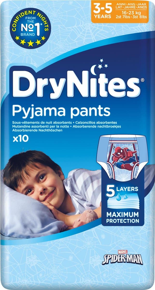 Huggies-DryNites pyjamabroekjes 4-7 jaar 17-30 kg 10 stuks