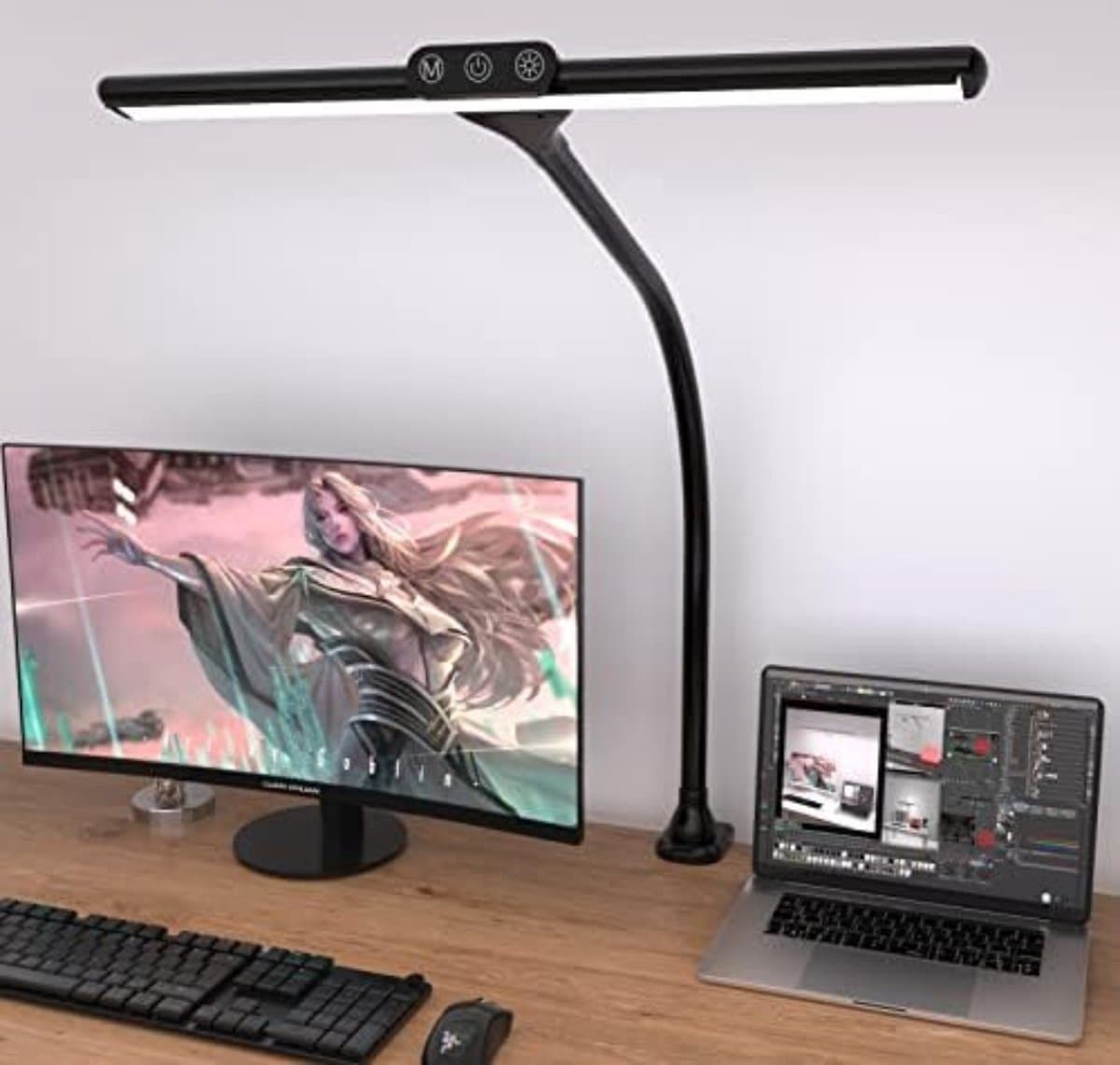 Monitor lamp - Monitorlamp - 9w - Zwart