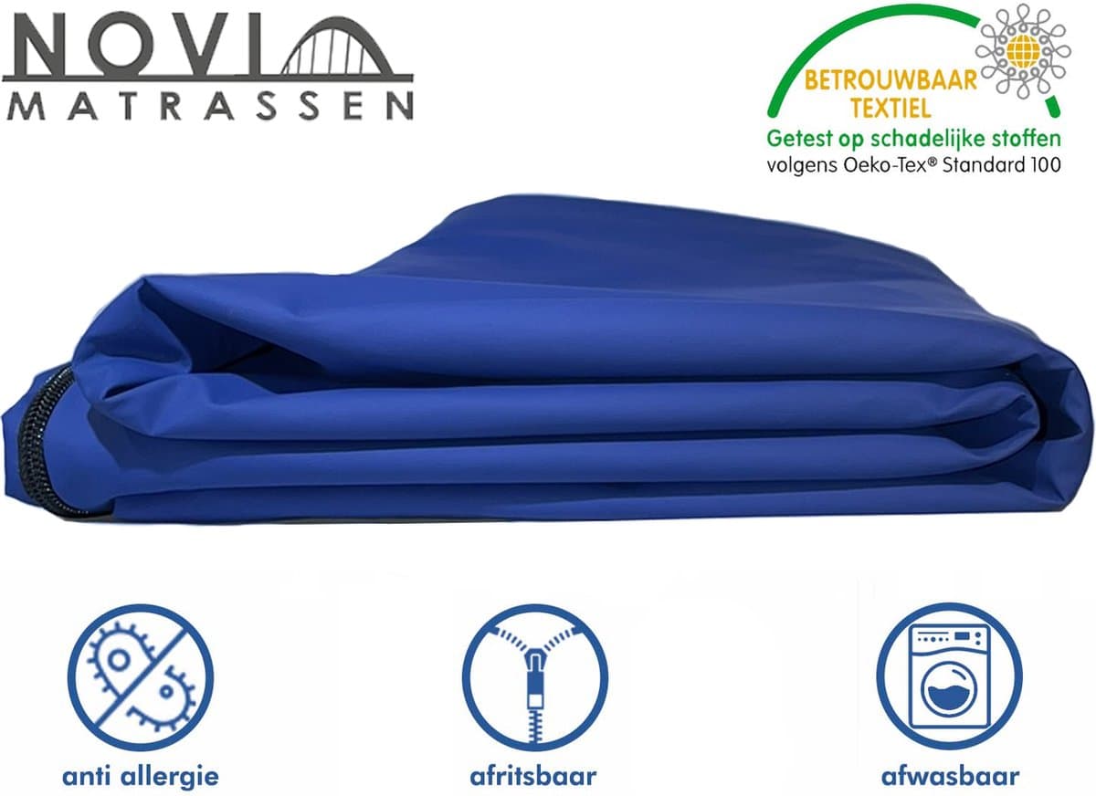 Novio Matrashoes - waterdichte matrasbeschermer met rits - incontinentie - 140x200cm - 14/15 kern